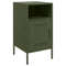 vidaXL Bedside Cabinets 2 pcs Olive Green 36x39x68 cm Steel