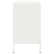 vidaXL Bedside Cabinet White 36x39x68 cm Steel
