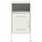 vidaXL Bedside Cabinets 2 pcs White 36x39x68 cm Steel