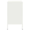vidaXL Bedside Cabinets 2 pcs White 36x39x68 cm Steel