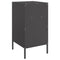 vidaXL Bedside Cabinets 2 pcs Black 36x39x68 cm Steel