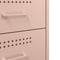 vidaXL Bedside Cabinet Pink 36x39x68 cm Steel