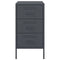 vidaXL Bedside Cabinet Anthracite 36x39x68 cm Steel