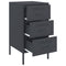 vidaXL Bedside Cabinet Anthracite 36x39x68 cm Steel