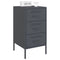 vidaXL Bedside Cabinets 2 pcs Anthracite 36x39x68 cm Steel