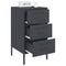 vidaXL Bedside Cabinets 2 pcs Anthracite 36x39x68 cm Steel
