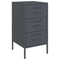 vidaXL Bedside Cabinets 2 pcs Anthracite 36x39x68 cm Steel