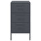 vidaXL Bedside Cabinets 2 pcs Anthracite 36x39x68 cm Steel