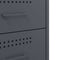 vidaXL Bedside Cabinets 2 pcs Anthracite 36x39x68 cm Steel
