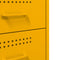 vidaXL Bedside Cabinet Mustard Yellow 36x39x68 cm Steel