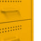 vidaXL Bedside Cabinets 2 pcs Mustard Yellow 36x39x68 cm Steel