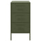 vidaXL Bedside Cabinet Olive Green 36x39x68 cm Steel
