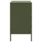 vidaXL Bedside Cabinet Olive Green 36x39x68 cm Steel