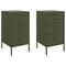 vidaXL Bedside Cabinets 2 pcs Olive Green 36x39x68 cm Steel