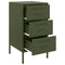vidaXL Bedside Cabinets 2 pcs Olive Green 36x39x68 cm Steel