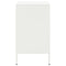 vidaXL Bedside Cabinet White 36x39x68 cm Steel