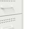 vidaXL Bedside Cabinet White 36x39x68 cm Steel