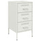 vidaXL Bedside Cabinets 2 pcs White 36x39x68 cm Steel