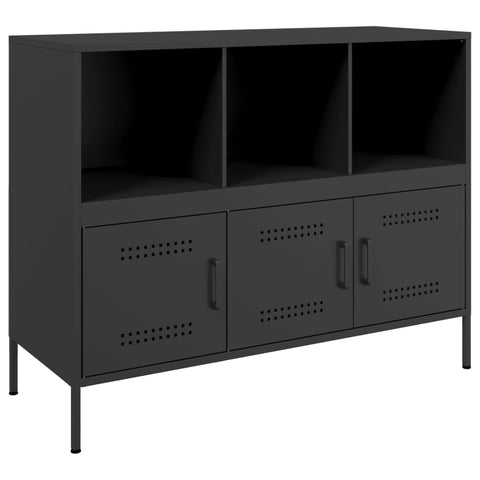 vidaXL Sideboard Black 100.5x39x79 cm Steel