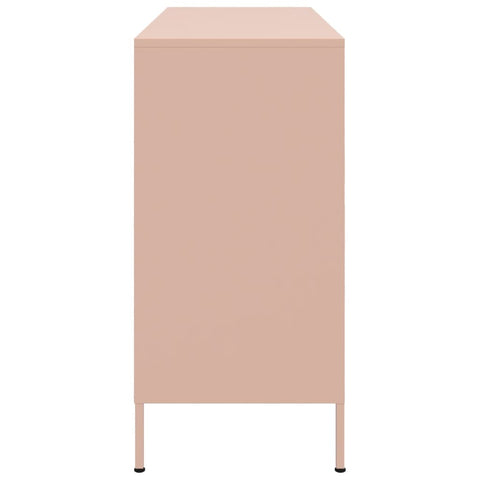 vidaXL Sideboard Pink 100.5x39x79 cm Steel