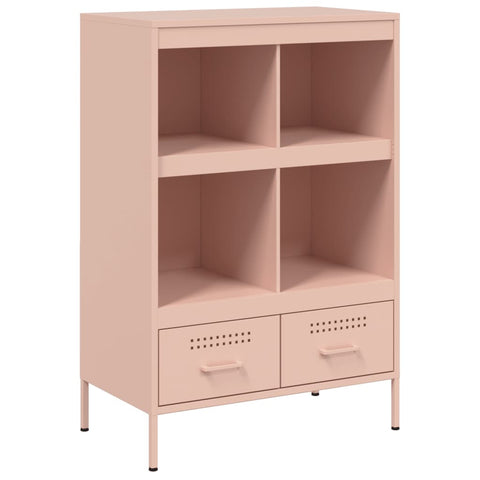 vidaXL Highboard Pink 68x39x101.5 cm Steel