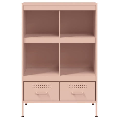 vidaXL Highboard Pink 68x39x101.5 cm Steel