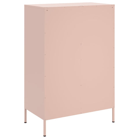 vidaXL Highboard Pink 68x39x101.5 cm Steel
