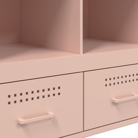 vidaXL Highboard Pink 68x39x101.5 cm Steel