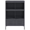 vidaXL Highboard Anthracite 68x39x101.5 cm Steel