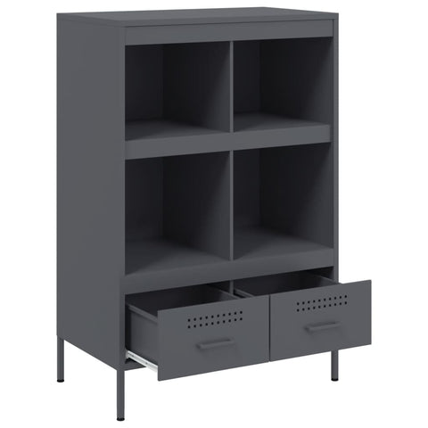 vidaXL Highboard Anthracite 68x39x101.5 cm Steel