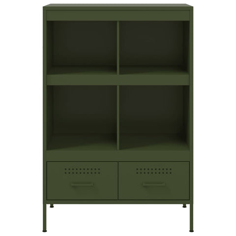 vidaXL Highboard Olive Green 68x39x101.5 cm Steel