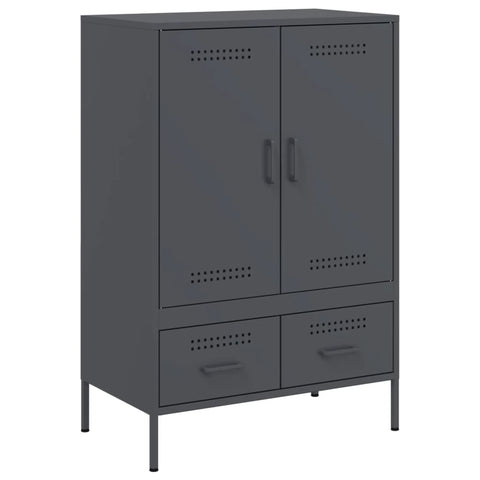 vidaXL Highboard Anthracite 68x39x101.5 cm Steel