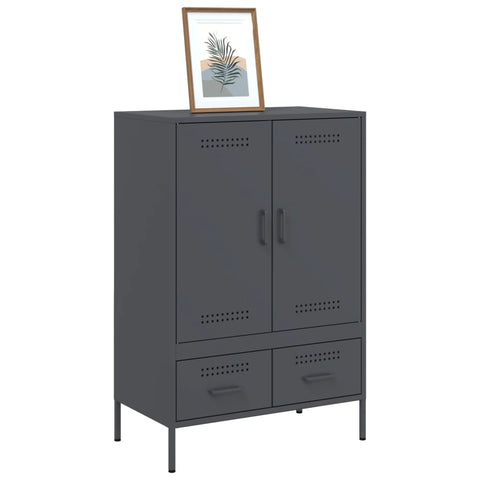 vidaXL Highboard Anthracite 68x39x101.5 cm Steel