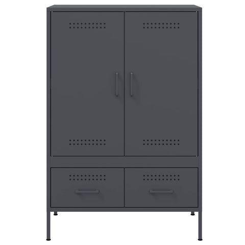 vidaXL Highboard Anthracite 68x39x101.5 cm Steel