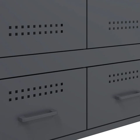 vidaXL Highboard Anthracite 68x39x101.5 cm Steel