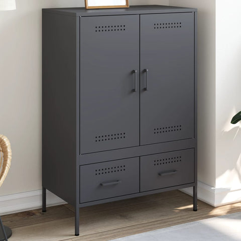 vidaXL Highboard Anthracite 68x39x101.5 cm Steel