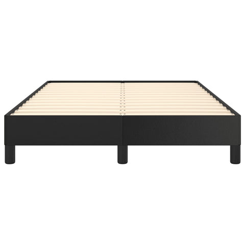 vidaXL Bed Frame without Mattress Black 120x190 cm Small Double Faux Leather