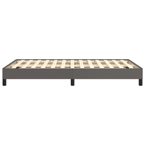 vidaXL Bed Frame without Mattress Grey 120x190 cm Small Double Faux Leather