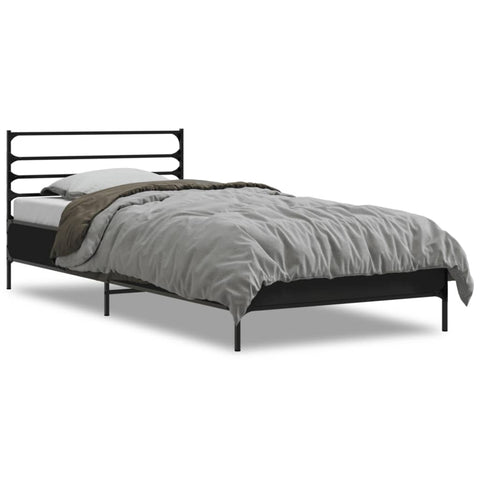 vidaXL Bed Frame without Mattress Black 90x200 cm