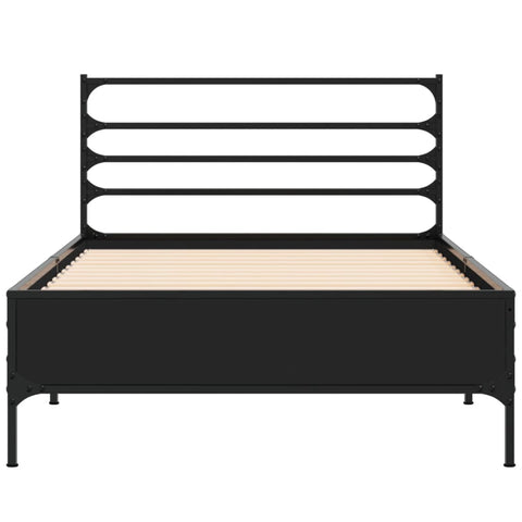vidaXL Bed Frame without Mattress Black 90x200 cm