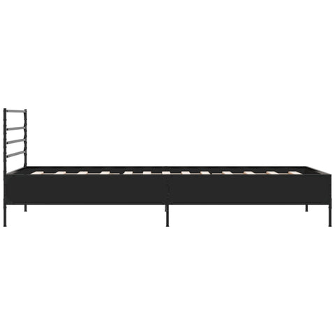 vidaXL Bed Frame without Mattress Black 90x200 cm