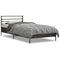 vidaXL Bed Frame without Mattress Brown Oak 90x200 cm