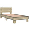 vidaXL Bed Frame without Mattress Sonoma Oak 90x200 cm
