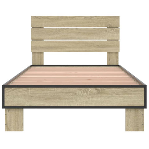 vidaXL Bed Frame without Mattress Sonoma Oak 90x200 cm