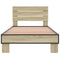 vidaXL Bed Frame without Mattress Sonoma Oak 90x200 cm