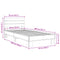 vidaXL Bed Frame without Mattress Sonoma Oak 90x200 cm