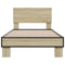 vidaXL Bed Frame without Mattress Sonoma Oak 100x200 cm