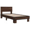 vidaXL Bed Frame without Mattress Brown Oak 90x200 cm