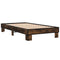 vidaXL Bed Frame without Mattress Smoked Oak 75x190 cm Small Single