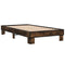 vidaXL Bed Frame without Mattress Smoked Oak 75x190 cm Small Single